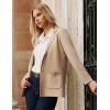 imageGRACE KARIN Sweater Blazers for Women Business Casual Long Sleeve Open Front Lapel Suit Jackets Work Blazer with PocketsKhaki