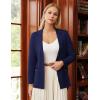 imageGRACE KARIN Sweater Blazers for Women Business Casual Long Sleeve Open Front Lapel Suit Jackets Work Blazer with PocketsNavy Blue