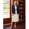 imageGRACE KARIN Sweater Blazers for Women Business Casual Long Sleeve Open Front Lapel Suit Jackets Work Blazer with PocketsNavy Blue