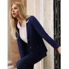 imageGRACE KARIN Sweater Blazers for Women Business Casual Long Sleeve Open Front Lapel Suit Jackets Work Blazer with PocketsNavy Blue