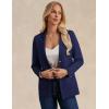 imageGRACE KARIN Sweater Blazers for Women Business Casual Long Sleeve Open Front Lapel Suit Jackets Work Blazer with PocketsNavy Blue