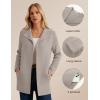 imageGRACE KARIN Women Long Cardigans Chunky Sweater Jacket Ribbed Knit Open Front Lapel Coatigan with Pockets 2025 FallBeige