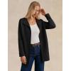 imageGRACE KARIN Women Long Cardigans Chunky Sweater Jacket Ribbed Knit Open Front Lapel Coatigan with Pockets 2025 FallBlack