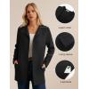 imageGRACE KARIN Women Long Cardigans Chunky Sweater Jacket Ribbed Knit Open Front Lapel Coatigan with Pockets 2025 FallBlack
