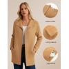 imageGRACE KARIN Women Long Cardigans Chunky Sweater Jacket Ribbed Knit Open Front Lapel Coatigan with Pockets 2025 FallBrown
