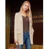 imageGRACE KARIN Womens 2025 Long Sleeve Knit Cardigan Coat Open Front Notch Collar Sweater Blazer Coatigan JacketsBeige