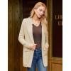 imageGRACE KARIN Womens 2025 Long Sleeve Knit Cardigan Coat Open Front Notch Collar Sweater Blazer Coatigan JacketsBeige