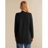 imageGRACE KARIN Womens 2025 Long Sleeve Knit Cardigan Coat Open Front Notch Collar Sweater Blazer Coatigan JacketsBlack