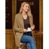 imageGRACE KARIN Womens 2025 Long Sleeve Knit Cardigan Coat Open Front Notch Collar Sweater Blazer Coatigan JacketsCamel