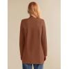 imageGRACE KARIN Womens 2025 Long Sleeve Knit Cardigan Coat Open Front Notch Collar Sweater Blazer Coatigan JacketsCoffee