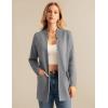 imageGRACE KARIN Womens 2025 Long Sleeve Knit Cardigan Coat Open Front Notch Collar Sweater Blazer Coatigan JacketsHeather Grey
