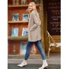 imageGRACE KARIN Womens 2025 Long Sleeve Knit Cardigan Coat Open Front Notch Collar Sweater Blazer Coatigan JacketsKhaki