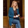 imageGRACE KARIN Womens 2025 Long Sleeve Knit Cardigan Coat Open Front Notch Collar Sweater Blazer Coatigan JacketsLake Blue
