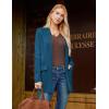 imageGRACE KARIN Womens 2025 Long Sleeve Knit Cardigan Coat Open Front Notch Collar Sweater Blazer Coatigan JacketsLake Blue