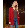 imageGRACE KARIN Womens 2025 Long Sleeve Knit Cardigan Coat Open Front Notch Collar Sweater Blazer Coatigan JacketsRed