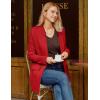 imageGRACE KARIN Womens 2025 Long Sleeve Knit Cardigan Coat Open Front Notch Collar Sweater Blazer Coatigan JacketsRed