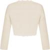 imageGRACE KARIN Womens 34 Sleeve Bolero Shrug Lightweight Open Front Cropped Cardigan Knit Shrugs for DressesIvory