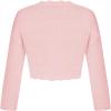 imageGRACE KARIN Womens 34 Sleeve Bolero Shrug Lightweight Open Front Cropped Cardigan Knit Shrugs for DressesLight Pink