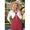 imageGRACE KARIN Womens 34 Sleeve Bolero Shrug Lightweight Open Front Cropped Cardigan Knit Shrugs for DressesWhite