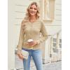imageGRACE KARIN Womens Long Sleeve Button Up Cable Knit Cardigan Lightweight 2025 Crewneck Button Down Sweaters for WomenBeige