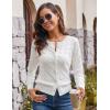 imageGRACE KARIN Womens Long Sleeve Button Up Cable Knit Cardigan Lightweight 2025 Crewneck Button Down Sweaters for WomenIvory White