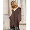 imageGRACE KARIN Womens Oversized Hooded Cardigan Sweaters 2025 Trendy Fall Outfits Button Up Knit Sweater Coats with PocketsBrown