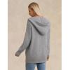 imageGRACE KARIN Womens Oversized Hooded Cardigan Sweaters 2025 Trendy Fall Outfits Button Up Knit Sweater Coats with PocketsHeather Grey