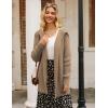 imageGRACE KARIN Womens Oversized Hooded Cardigan Sweaters 2025 Trendy Fall Outfits Button Up Knit Sweater Coats with PocketsKhaki