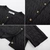 imageGRACE KARIN Womens Short Sleeve Button Up Summer Cardigan Sweater Y2K Cardigan Jacket Runs Big Suggest Size DownBlack
