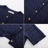 imageGRACE KARIN Womens Short Sleeve Button Up Summer Cardigan Sweater Y2K Cardigan Jacket Runs Big Suggest Size DownNavy Blue