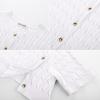 imageGRACE KARIN Womens Short Sleeve Button Up Summer Cardigan Sweater Y2K Cardigan Jacket Runs Big Suggest Size DownWhite