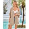 imageGRACE KARIN Womens Summer Short Sleeve Crochet Cardigan Sweaters Lightweight 2025 Oversized Knit Boho Kimono CardigansBeige