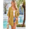 imageGRACE KARIN Womens Summer Short Sleeve Crochet Cardigan Sweaters Lightweight 2025 Oversized Knit Boho Kimono CardigansDark Yellow