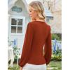 imageGRACE KARIN 2025 Womens Tops Fall Wrap Blouse V Neck Work Shirt Long Sleeve Dressy Casual Ruched Top Trendy Fashion OutfitsCaramel