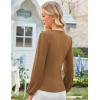 imageGRACE KARIN 2025 Womens Tops Fall Wrap Blouse V Neck Work Shirt Long Sleeve Dressy Casual Ruched Top Trendy Fashion OutfitsKhaki