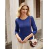imageGRACE KARIN Cardigans for Women Lightweight Long Sleeve Button up Crop Cardigans Crew Neck Sweater Business Casual OutfitsRoyal Blue