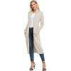 imageGRACE KARIN Essential Solid Open Front Maxi Long Knitted Cardigan Sweater for Women19beige