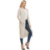 imageGRACE KARIN Essential Solid Open Front Maxi Long Knitted Cardigan Sweater for Women19beige