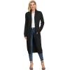 imageGRACE KARIN Essential Solid Open Front Maxi Long Knitted Cardigan Sweater for Women1black
