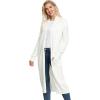 imageGRACE KARIN Essential Solid Open Front Maxi Long Knitted Cardigan Sweater for Women6ivory