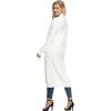 imageGRACE KARIN Essential Solid Open Front Maxi Long Knitted Cardigan Sweater for Women6ivory