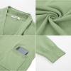 imageGRACE KARIN Essential Solid Open Front Maxi Long Knitted Cardigan Sweater for WomenLight Green