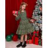 imageGRACE KARIN Girls Fall Long Sleeve Floral Square Neck Smock Tiered Casual Holiday Teen Dress Size 514Green Floral