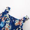 imageGRACE KARIN Girls Floral Maxi Dress Square Neck Wide Straps Smocked Summer Spring Flowy Dress 514YNavy Blue Tropical