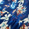 imageGRACE KARIN Girls Floral Maxi Dress Square Neck Wide Straps Smocked Summer Spring Flowy Dress 514YNavy Blue Tropical