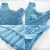 imageGRACE KARIN Girls Formal Sequin Sparkly Dress Kids Fancy Cocktail Party Birthday Pageant Christmas Dresses Size 614YLight Blue