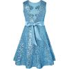 imageGRACE KARIN Girls Formal Sequin Sparkly Dress Kids Fancy Cocktail Party Birthday Pageant Christmas Dresses Size 614YLight Blue