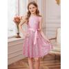 imageGRACE KARIN Girls Formal Sequin Sparkly Dress Kids Fancy Cocktail Party Birthday Pageant Christmas Dresses Size 614YLight Pink