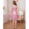 imageGRACE KARIN Girls Formal Sequin Sparkly Dress Kids Fancy Cocktail Party Birthday Pageant Christmas Dresses Size 614YLight Pink