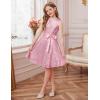 imageGRACE KARIN Girls Formal Sequin Sparkly Dress Kids Fancy Cocktail Party Birthday Pageant Christmas Dresses Size 614YLight Pink